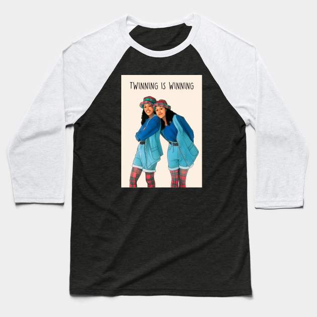 TWINNING IS WINNING Baseball T-Shirt by Poppy and Mabel